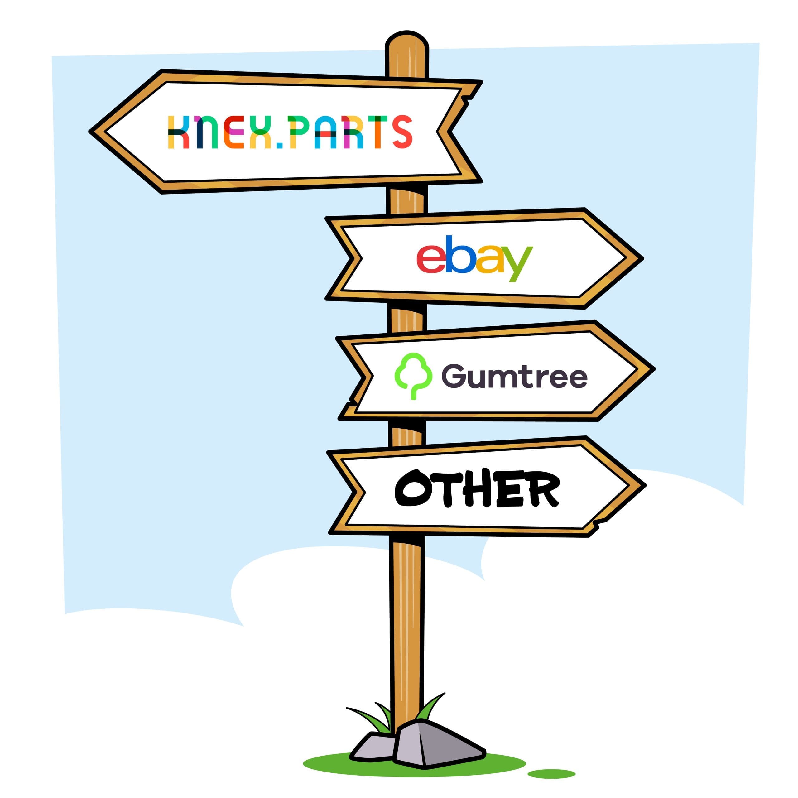 K'Nex Parts Sign