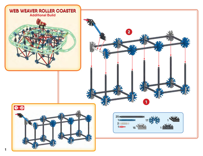 Web Weaver Roller Coaster Alt 45717 instruction manual