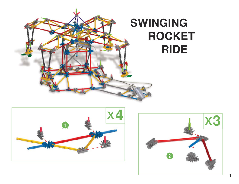 SawBlade Thrill Ride Swinging Rocket Ride 50085 instruction manual