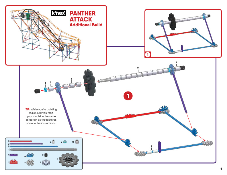 Panther Attack Roller Coaster Alt 34047 instruction manual