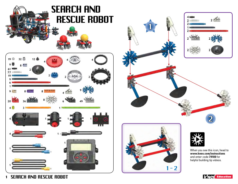 Education Robotics Alt Search and Rescue Robot 79484 instruction manual