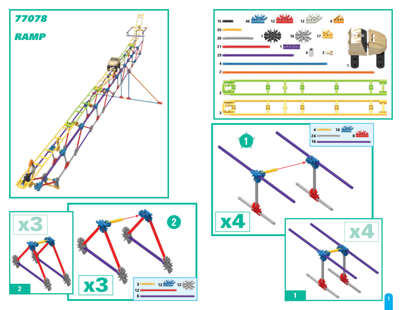 Education STEM Explorations Roller Coaster Alt Ramp 77078 instruction manual