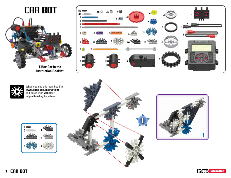 Education Robotics Alt Car Bot 79484 instruction manual