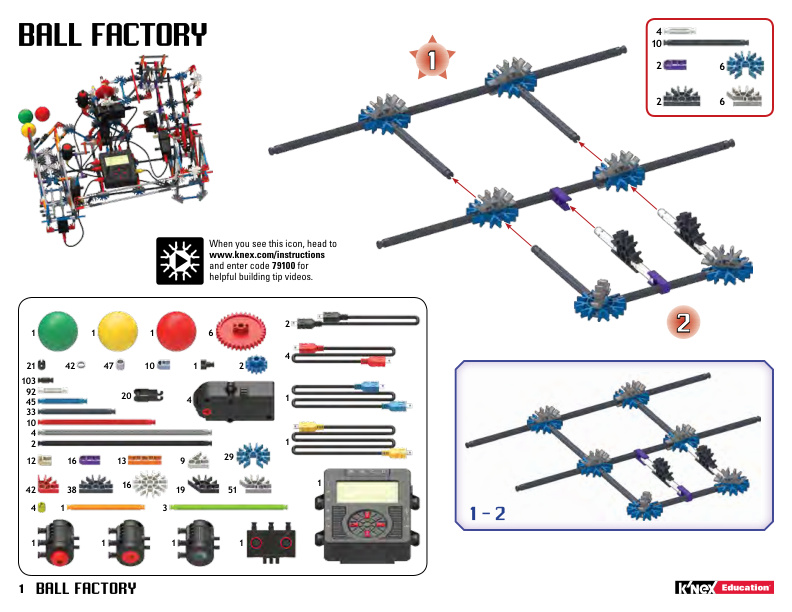 Education Robotics Alt Ball Factory 79484 instruction manual
