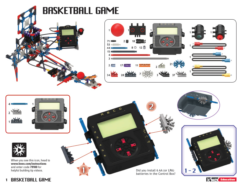 Education Robotics Alt Basketball Game 79100 instruction manual