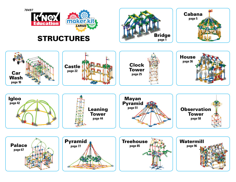 Education Maker Kit Large Alt Structures 78497 instruction manual