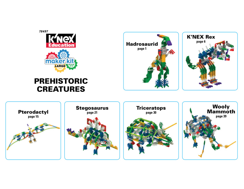Education Maker Kit Large Alt Prehistoric Creatures 78497 instruction manual