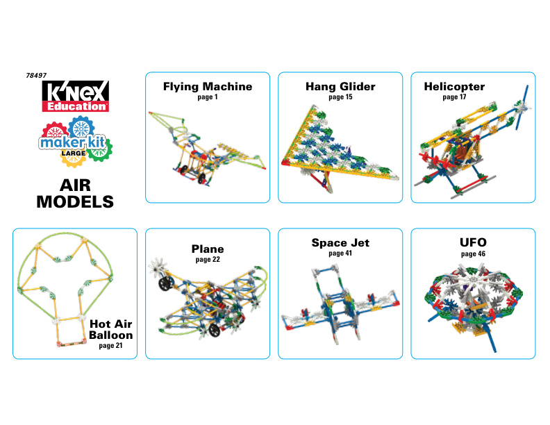 Education Maker Kit Large Alt Air Models 78497 instruction manual