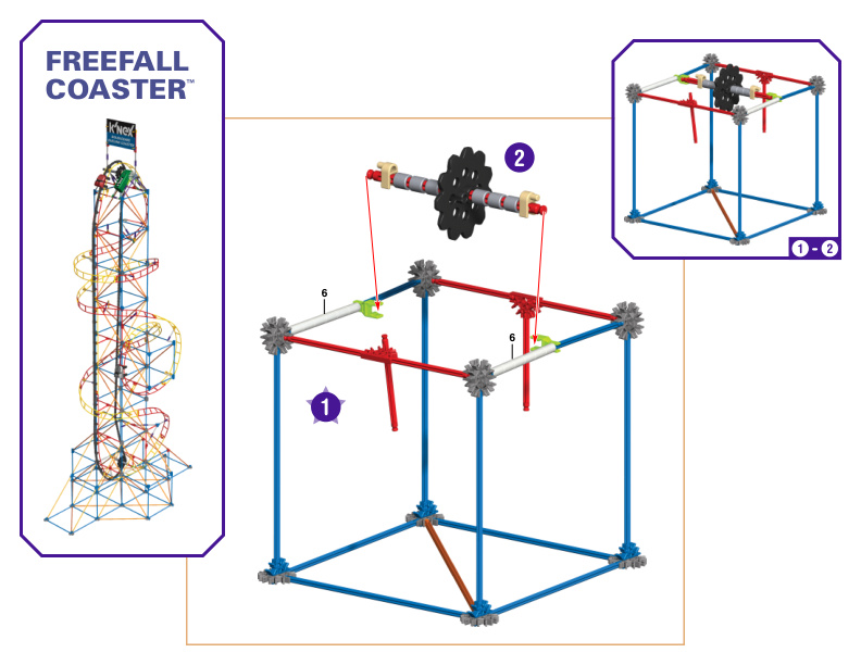 DoubleDare Dueling Coaster Free Fall Coaster 14122 instruction manual