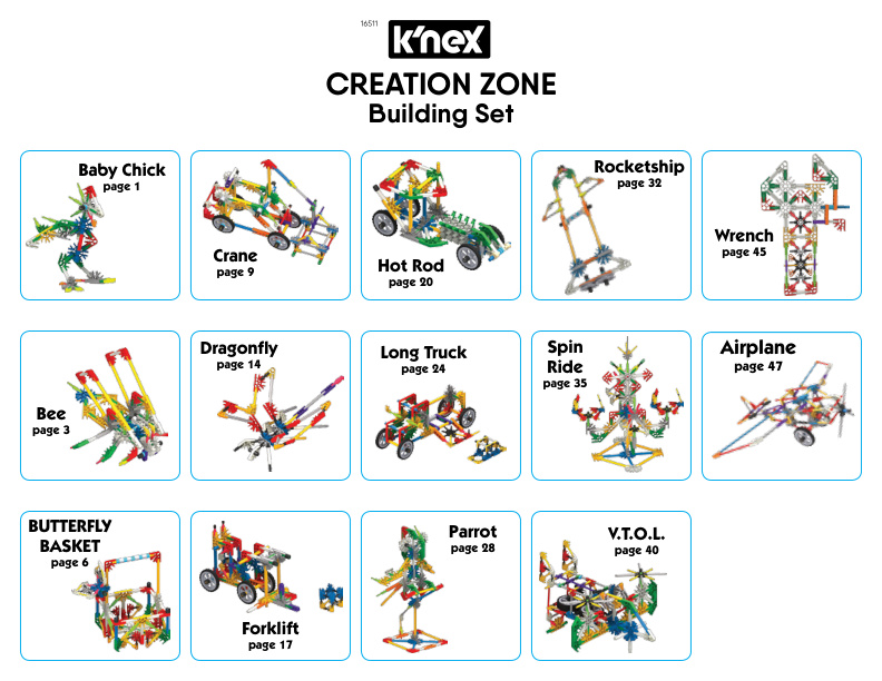 Creation Zone Alt part 3 16511 instruction manual