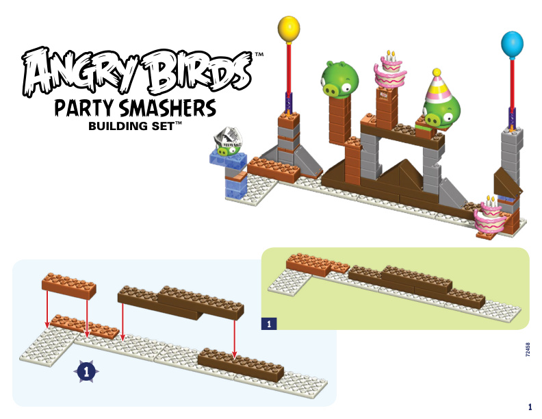 Angry Birds Party Smashers Bonus Build 72458 instruction manual