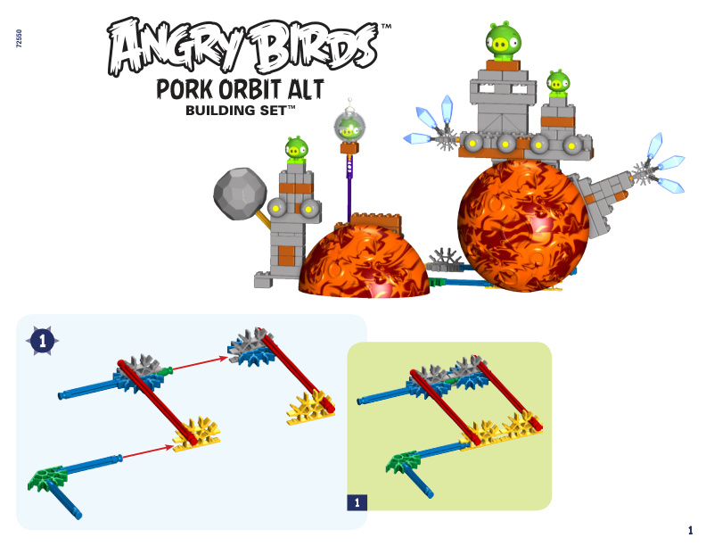 Angry Birds Pork Orbit Bonus Build 72550 instruction manual