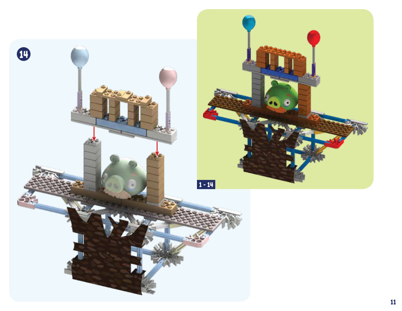 Angry Birds Hogs in the sky bonus build 72574 instruction manual