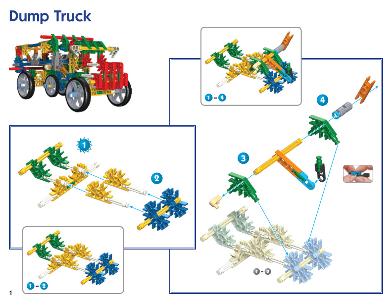 800 Value Tub Web Dump Truck 12476 instruction manual