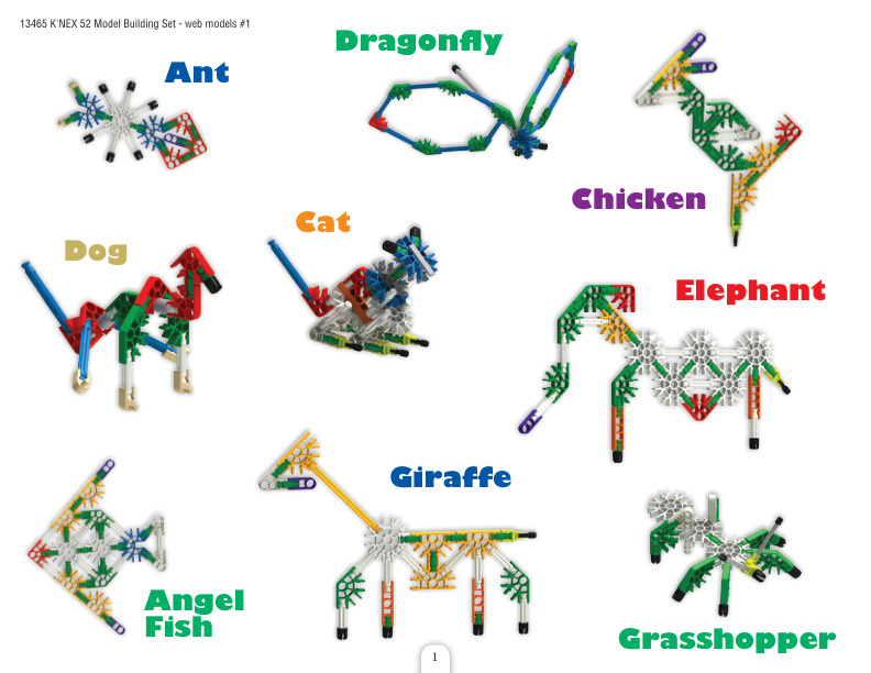 52 Model Building Set web models 1 13465 instruction manual