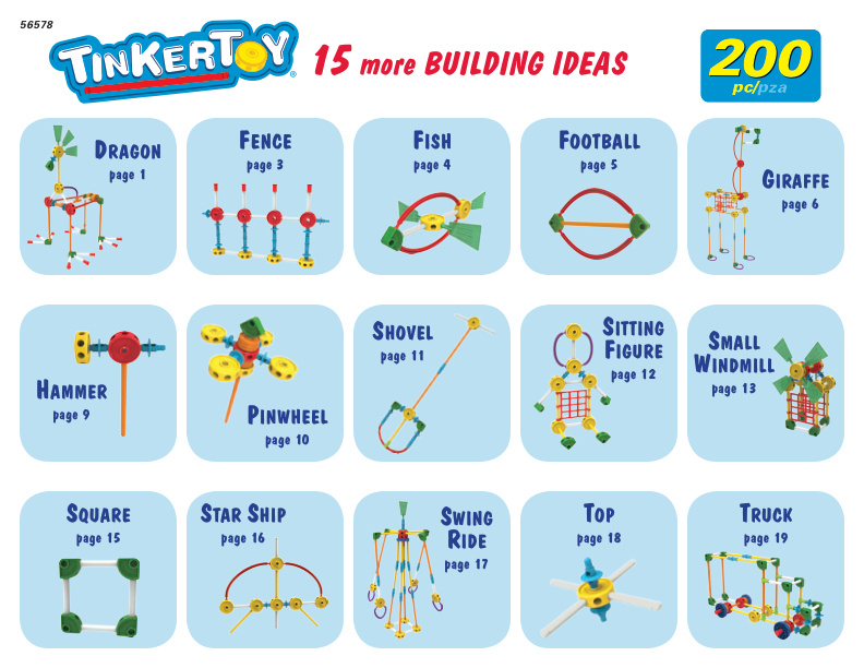 30 model Tinkertoy WEB 56578 instruction manual