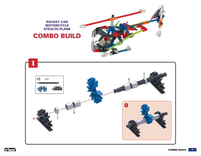 Rocket Car Motorcycle SteAlth Plane COMBO Helicopter 17006 17007 17008 instruction manual