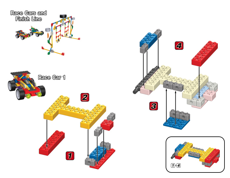 Racers 20 Model and 10 Model Speed Machines COMBO Racecar Finishline 12055 61003 instruction manual