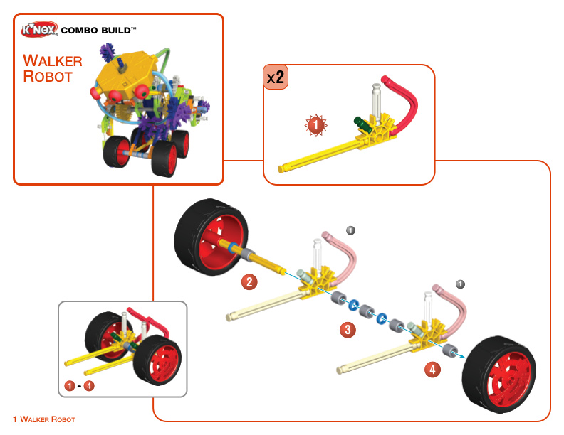 Designers Choice and 50 Model Super Structures COMBO Walker Robot 13067 15115 instruction manual