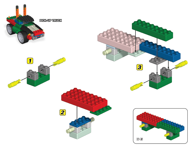 61003 61105 61007 Pick Up Truck instruction manual