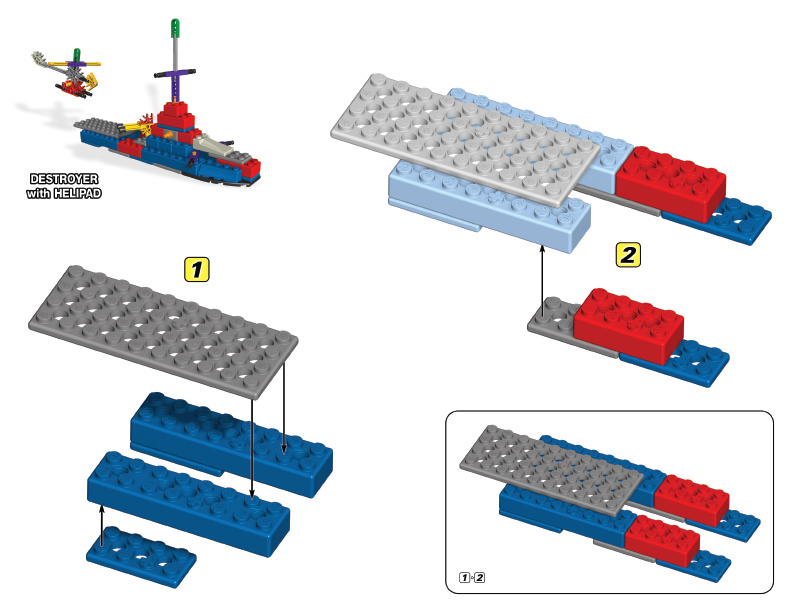 61003 61005 Destroyer Helipad instruction manual
