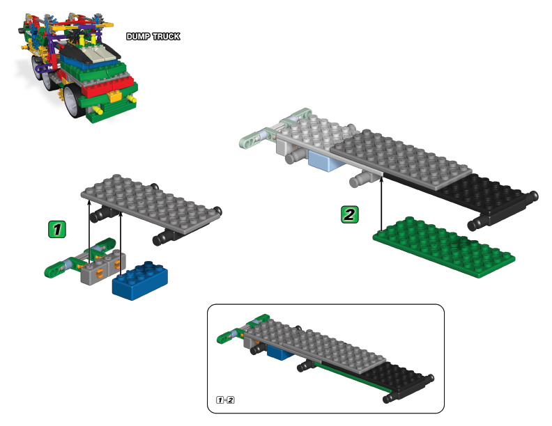 61003 61005 61007 Dump Truck Bricks instruction manual