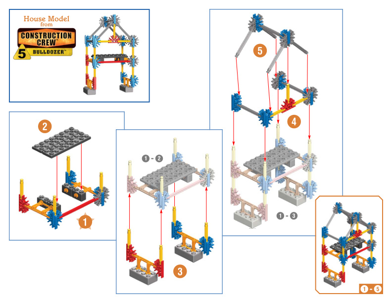 13524 13525 13526 Construction Crew Combo House instruction manual