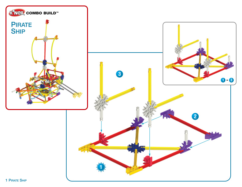 20 Model Gear Action and Designers Choice COMBO Pirate Ship 12056 13067 instruction manual