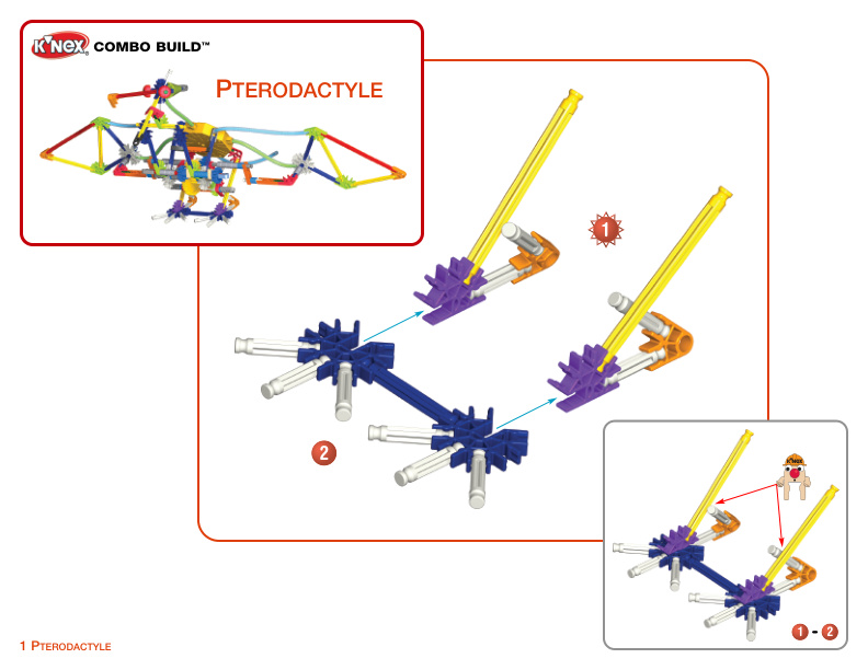 20 Model Gear Action and Designers Choice COMBO Pterodactyle 12056 13067 instruction manual