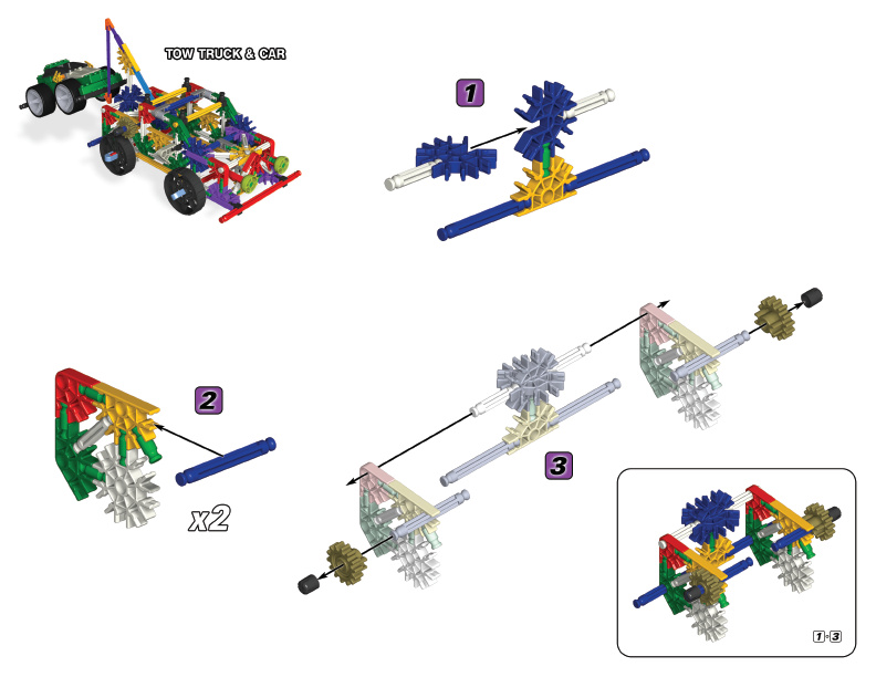 20 Model Gear Action and 10 Model Wheel Action COMBO Tow Truck and Car 12056 61007 instruction manual