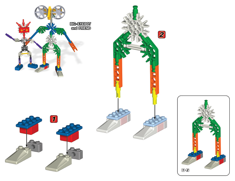 10 Model Speed Machines and 10 Model Fun Rides COMBO Big Eye Bot 61003 61005 instruction manual