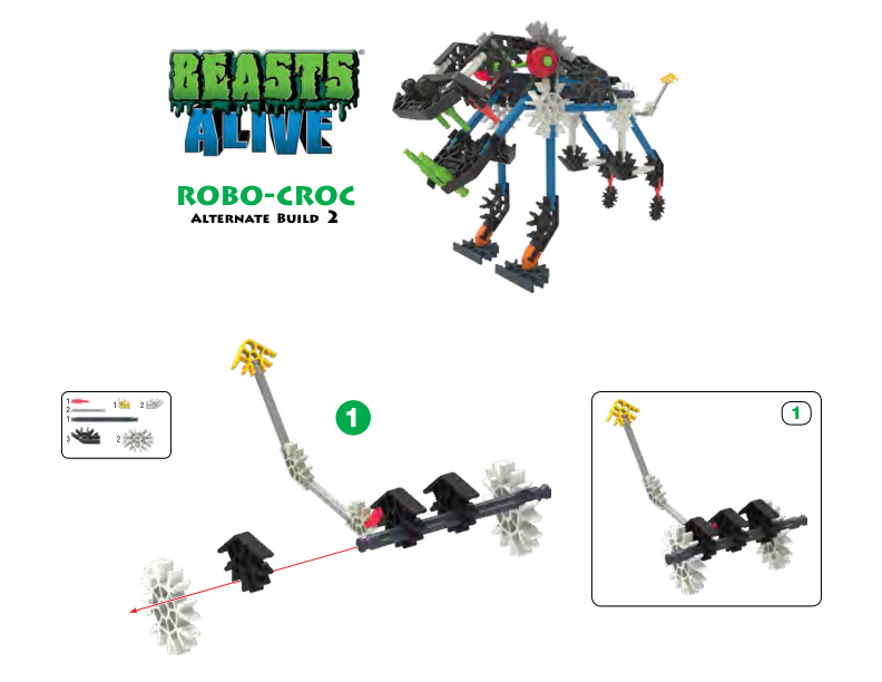 Beasts Alive Robo Croc Alt 2 34407 instruction manual