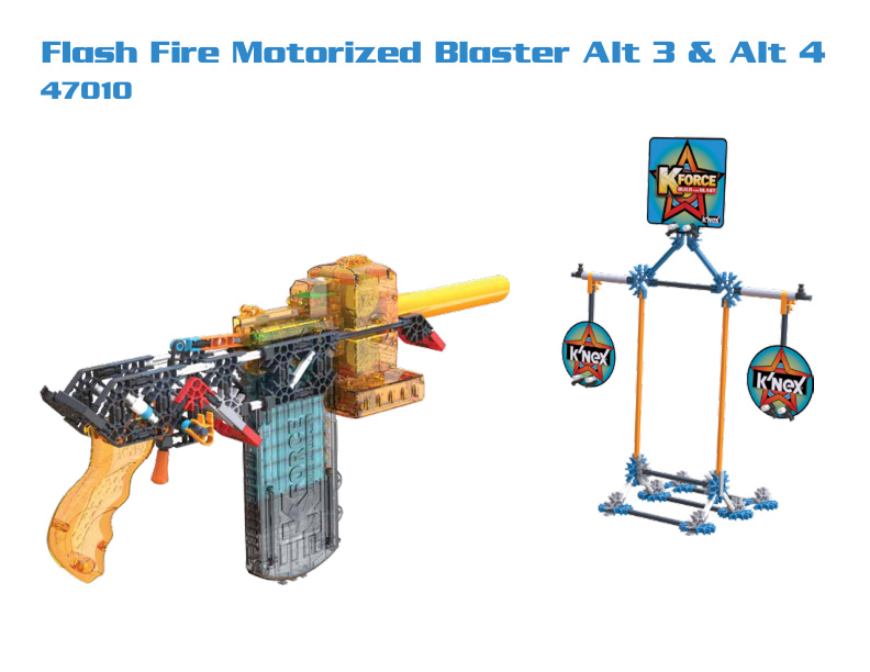 K FORCE Flash Fire Motorized Blaster Alt 3 and 4 47010 instruction manual