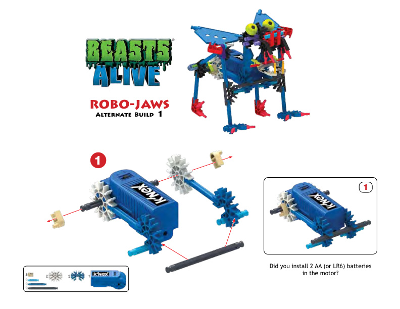 Beasts Alive Robo Jaws Alt 1 34406 instruction manual