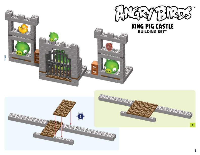 Angry Birds King Pig Castle Alt 72662 instruction manual