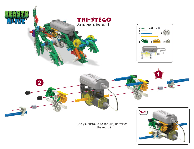Beasts Alive TriStego Alt 1 34484 instruction manual