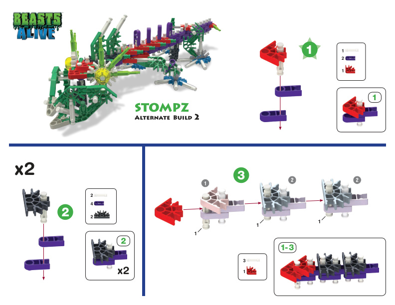 Beasts Alive Stompz Alt 2 34485 instruction manual