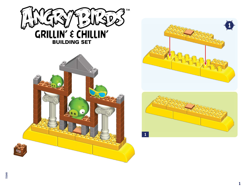 Angry Birds Grillin and Chillin Alt 72462 instruction manual