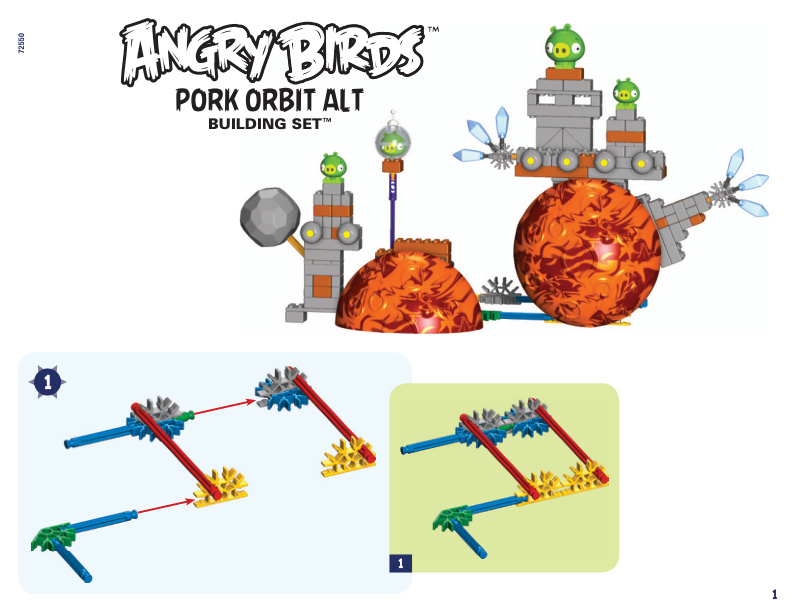 Angry Birds Pork Orbit Alt 72550 instruction manual