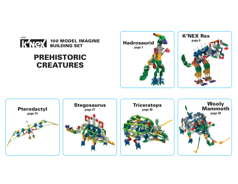100 Model Imagine Alt Prehistoric Creatures 12605 instruction manual