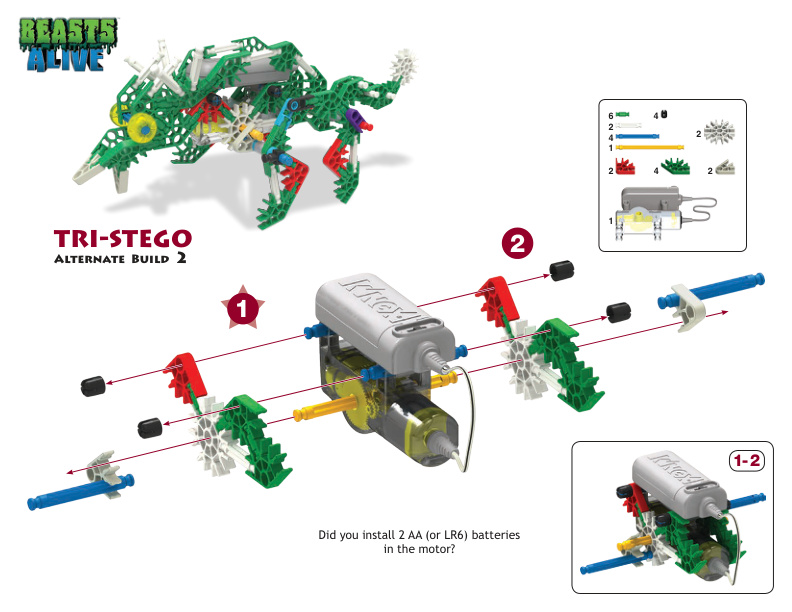 Beasts Alive TriStego Alt 2 34484 instruction manual