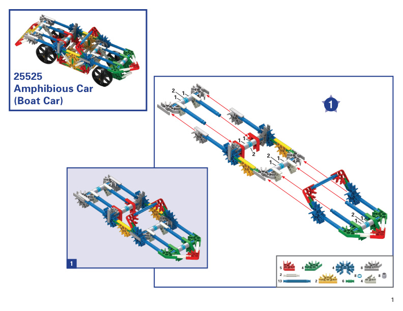 Cars Building Set Alt 2 Amphibious Car 25525 instruction manual