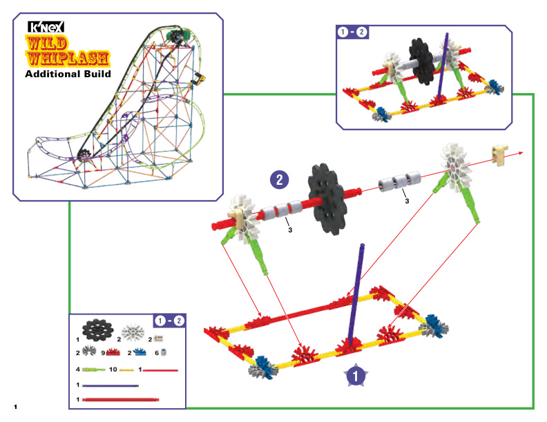 Wild Whiplash Roller Coaster Alt 16491 instruction manual