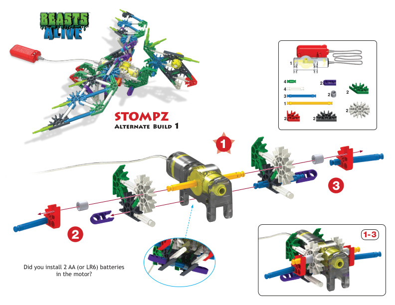 Beasts Alive Stompz Alt 1 34485 instruction manual