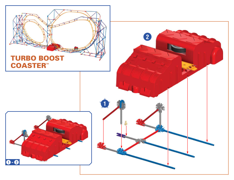 Lava Launch Roller Coaster Alt Turbo Boost Coaster 50050 instruction manual
