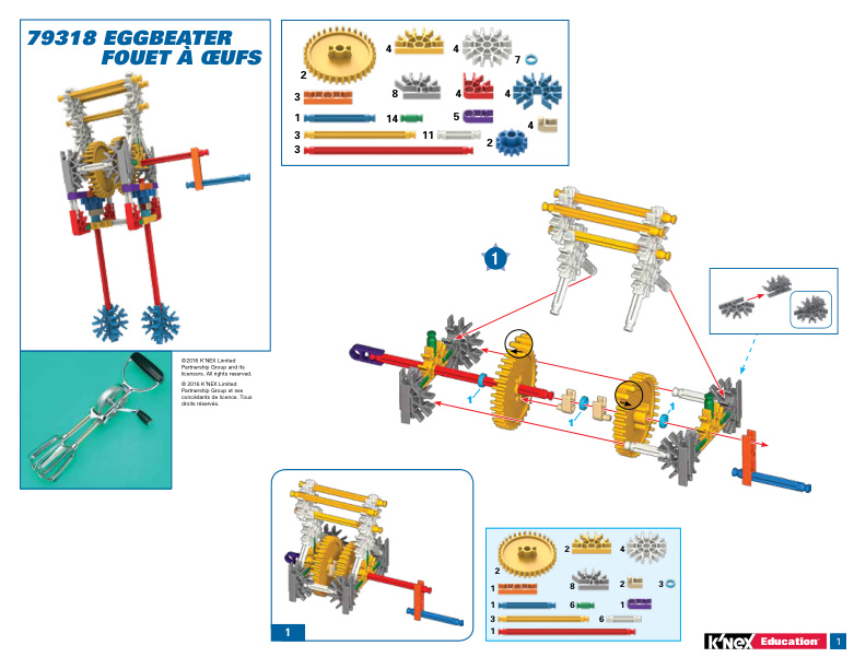 Education STEM Explorations Gears Alt Eggbeater 79318 instruction manual