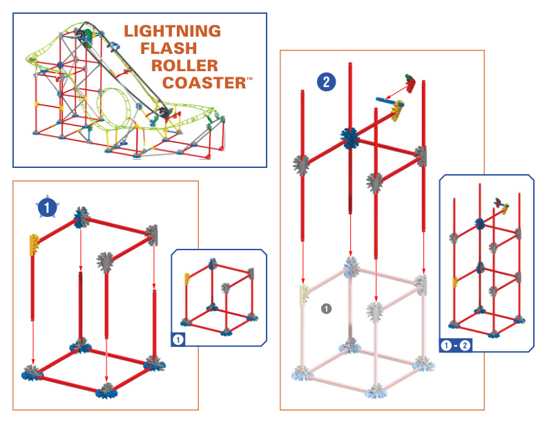Loopin Lightning Roller Coaser Alt Lightning Flash Coaster 50025 instruction manual