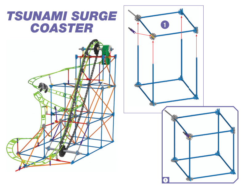 Typhoon Frenzy Roller Coaster Alt Tsunami Surge Coaster 51438 instruction manual