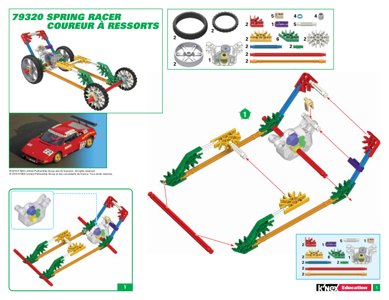 Education STEM Explorations Vehicles Alt Spring Racer 79320 instruction manual