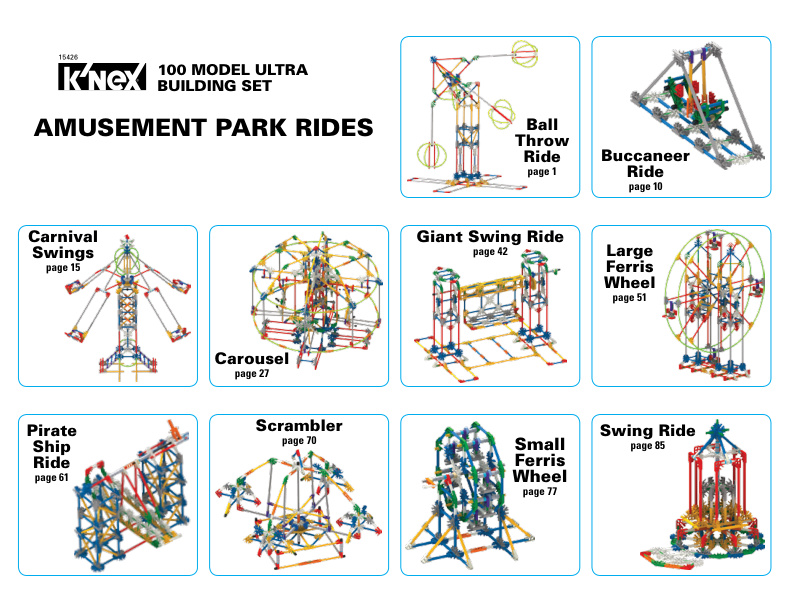 100 Model Ultra Set Costco Canada Alt Amusement Park Rides 15426 instruction manual